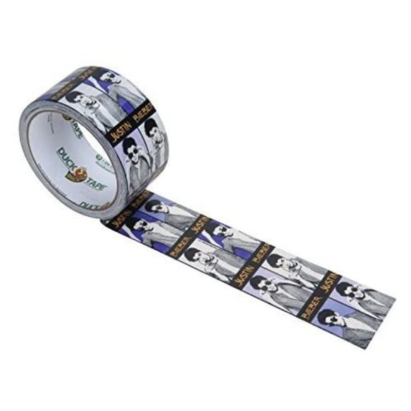 One Sealed Roll Of Justin Bieber Duck Brand Duct Tape - Picture 3 of 4